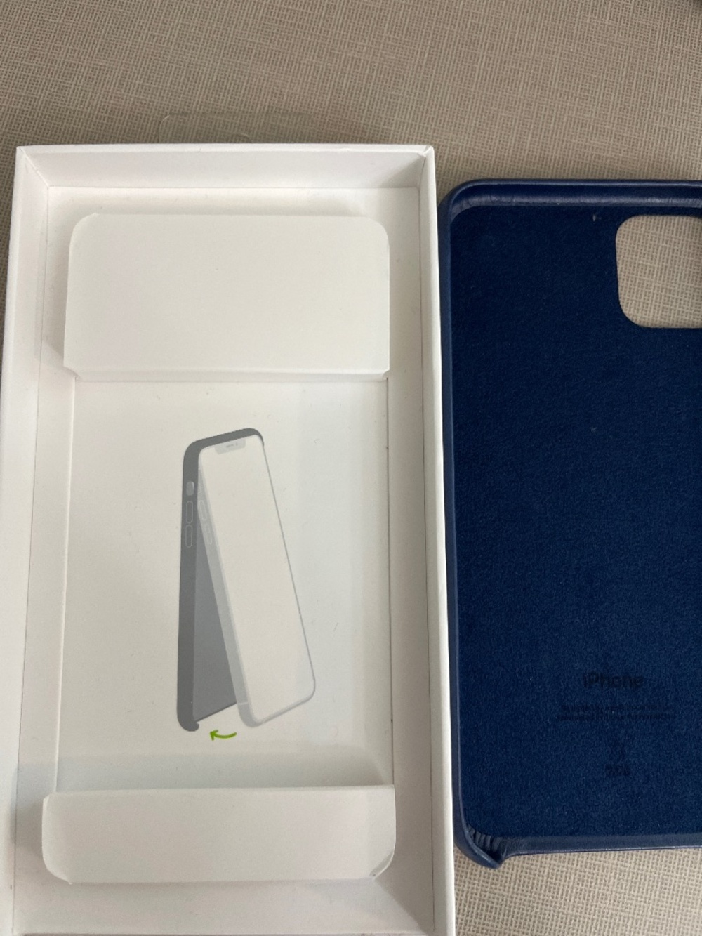 New Apple Leather Case for iPhone 11 Pro Max - Deep Blue - Picture 4 of 8